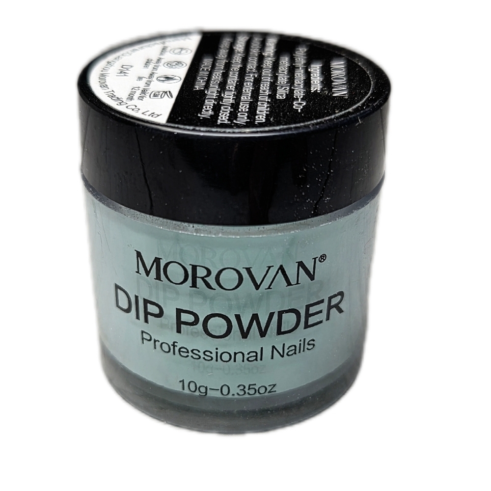 Morovan Professional Nail Dip Powder with Black Lid